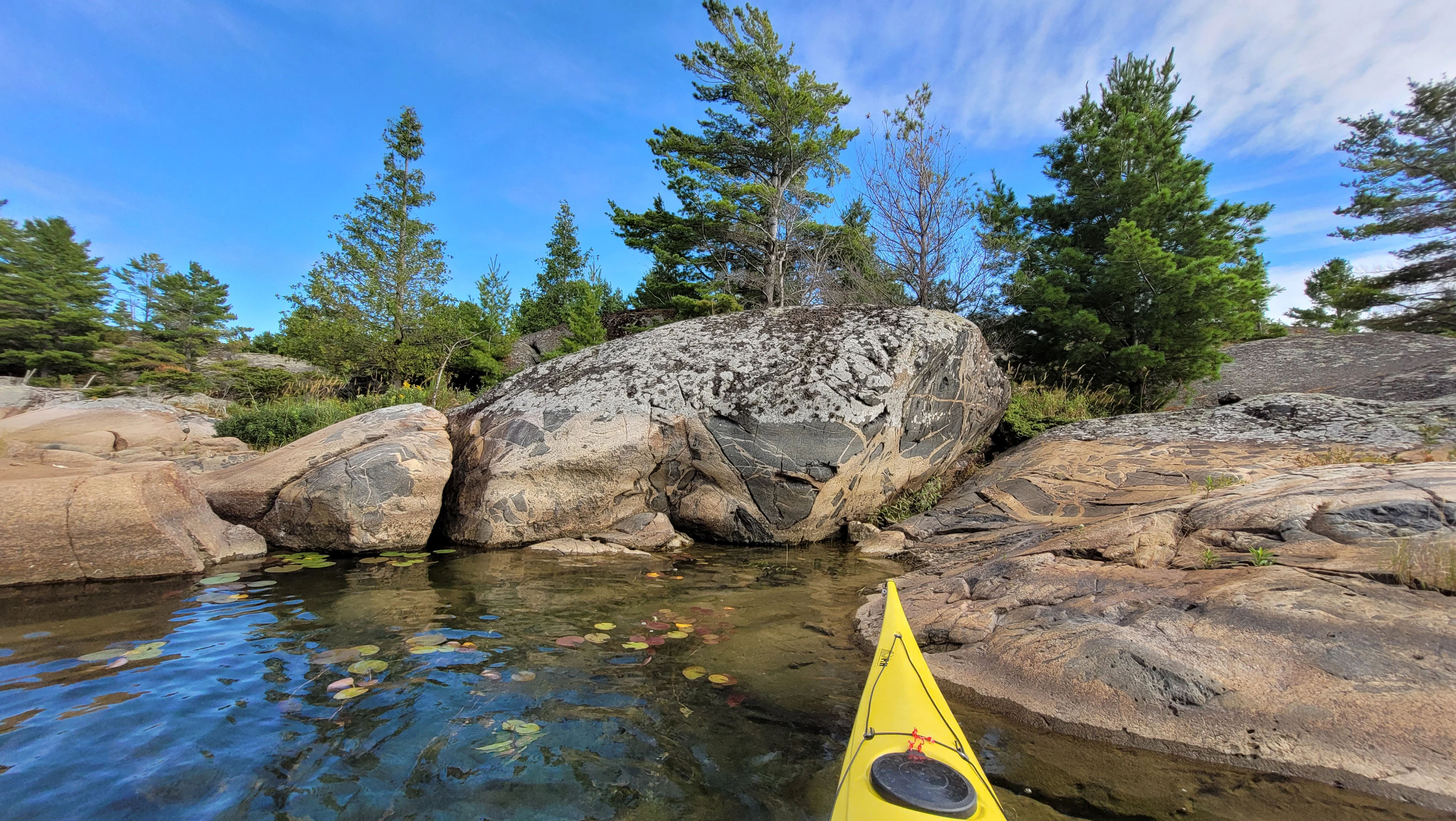 A view of islands in the Georgian Bay's thirty thousand Islands near Phillip Edward Island